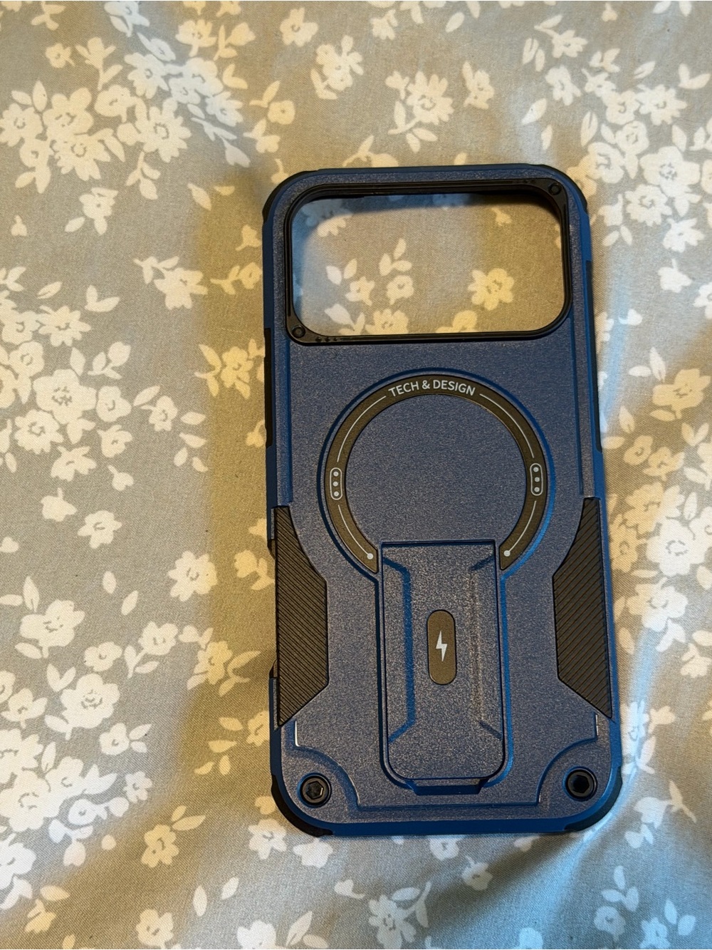Blue Magnetic Rugged IPhone 17 Pro Max Phone Case